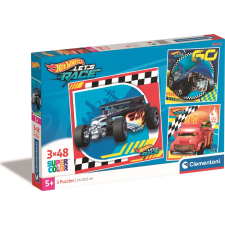 Clementoni Clementoni Hot Wheels puzzle készlet 3x48 darab puzzle, kirakós
