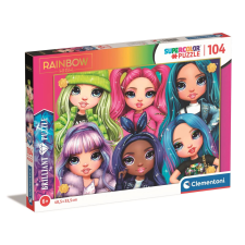 Clementoni Clementoni Rainbow High ragyogó puzzle 104 darabos puzzle, kirakós