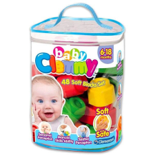 Clementoni Clemmy baby 48 darabos puha építőkocka barkácsolás, építés