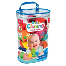 Clementoni Clemmy baby puha építőkocka tárolózsákban 20 db készségfejlesztő