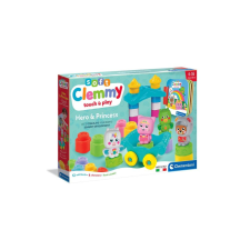 Clementoni Clemmy - Puha építőkocka szett - Hősök és hercegnők készségfejlesztő