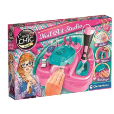 Clementoni Crazy Chic Nail Art körömdíszítő stúdió szépségszalon