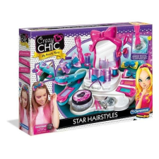 Clementoni Crazy Chic Star Hairstyles fodrász szalon szett - Clementoni szépségszalon