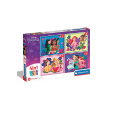 Clementoni Disney hercegnők 4 az 1-ben puzzle - Clementoni puzzle, kirakós