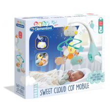 Clementoni Édes álmok - Felhős kiságyforgó fénnyel és hanggal - Clementoni Baby bébijáték kiságyra