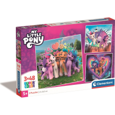 Clementoni Én Kicsi Pónim Doodles 3x48 db-os Puzzle (25322 CLEMENTONI) puzzle, kirakós