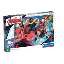 Clementoni Glitter Marvel Bosszúállók - 104 darabos puzzle (20347) puzzle, kirakós