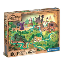 Clementoni Hófehérke történet térképe 1000db-os puzzle - Clementoni puzzle, kirakós
