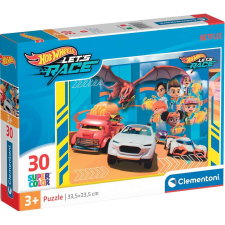 Clementoni Hotwheels 30 db-os Supercolor puzzle- Clementoni puzzle, kirakós