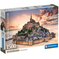 Clementoni Mont Saint-Michel a naplementében 1500db-os HQC kompakt puzzle - Clementoni puzzle, kirakós
