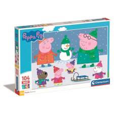 Clementoni Peppa malac Snow 104 db-os maxi puzzle Clementoni puzzle, kirakós