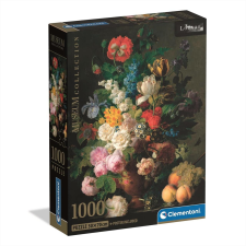 Clementoni Puzzle 1000 db Museum High Quality Collection Compact - Van Dael, Virágok vázában puzzle, kirakós