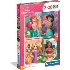 Clementoni Puzzle Disney Hercegnők 2x20 Darab puzzle, kirakós