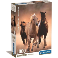 Clementoni Running Horses Kirakós játék 1000 db Állatok (39771 CLM) puzzle, kirakós