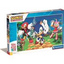 Clementoni Sonic, A Sündisznó Maxi Puzzle 104 Darabos - Clementoni (GXP-910369) puzzle, kirakós