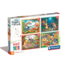 Clementoni Supercolor Disney Micimackó - 4 az 1-ben puzzle (21514)