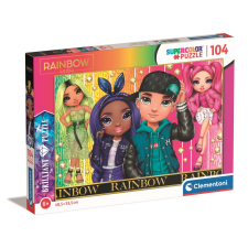 Clementoni Színpompás CLEMENTONI puzzle - Rainbow High: Jade, Krystal, River és Stella puzzle, kirakós