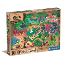 Clementoni térkép puzzle 1000 db-os - Alice csodaországban puzzle, kirakós
