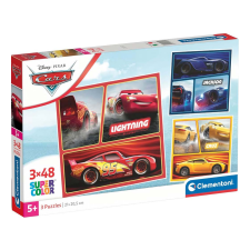 Clementoni Verdák versenyautók 3x48db-os Supercolor puzzle - Clementoni puzzle, kirakós