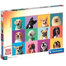 Clementoni Vidámy kutyapofik 300db-os puzzle - Clementoni puzzle, kirakós