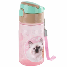  Cleo and Frank kulacs, CF45, 330 ml, cicás, fehér cica kulacs, kulacstartó