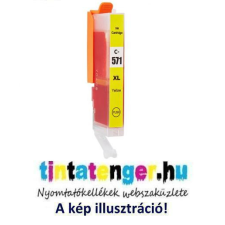  CLI-571XL[Y] 12,5ml prémium, utángyártott nagy kapacitású sárga tintapatron, chippel nyomtatópatron & toner