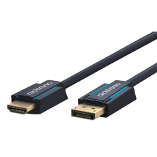 ClickTronic 44923 Displayport 1.2 - HDMI 1.4 Kábel 1m - Fekete (44923) kábel és adapter
