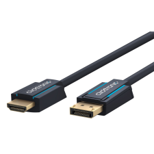 ClickTronic 44924 Displayport 1.2 - HDMI 1.4 Kábel 2m - Fekete kábel és adapter