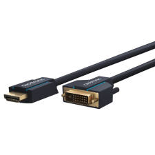 ClickTronic 70340 DVI-D - HDMI 1.4 Kábel 1m - Fekete (70340) kábel és adapter