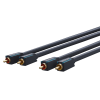 ClickTronic 70380 2x RCA apa - 2x RCA apa Kábel (3m) (70380)