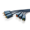 ClickTronic 70424 3x RCA apa - 3x RCA apa Kábel (3m) (70424)