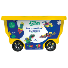 Clics Rollerbox 377db-os építőjáték építkezés