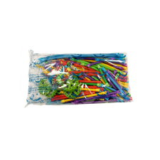 Clics Spaghetteez Rugalmas építőpálcika utántöltő, 200db barkácsolás, építés