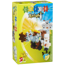 Clics Toys Ló és lovag építőjáték készlet CC027 makett