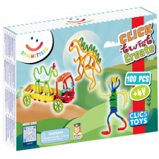 Clics Toys Spaghetteez építőjáték készlet 100 darabos makett