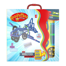 Clics Toys Spaghetteez Noodle Flyer építőjáték készlet 76 darabos makett