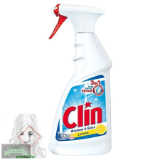 Clin 3in1 Lemon ablaktisztító 500 ml szórófejes tisztító- és takarítószer, higiénia