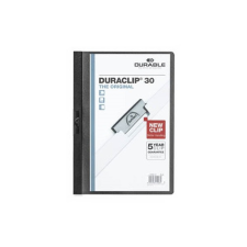  Clip-mappa Durable Duraclip A/4 30 lapig fekete mappa