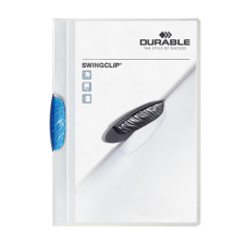 Clip-mappa Durable Swingclip A/4 30 lapig kék mappa