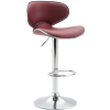  CLP Las Vegas modern állítható magasságú bárszék burgundia krómozott lábakkal 302345