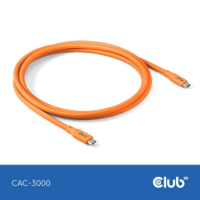 CLUB3D CAC-3000 Lifestyle USB-C Cable 2m Orange kábel és adapter