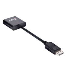 CLUB3D Displayport 1.2 - HDMI 2.0 UHD active adapter Fekete kábel és adapter