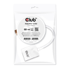 CLUB3D DisplayPort VGA/D-Sub Átalakító Fehér 25cm CAC-2003