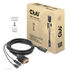 CLUB3D HDMI VGA/D-Sub + Jack Átalakító Fekete 2m CAC-1712