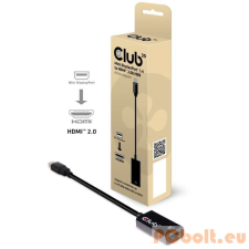 CLUB3D Mini DisplayPort 1.4 to HDMI 2.0b adapter kábel és adapter