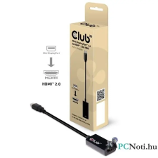 CLUB3D Mini Displayport - HDMI 2.0a adapter kábel és adapter