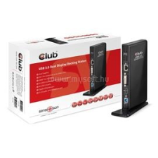 CLUB3D SenseVision USB 3.0 Dual Display Docking Station (CSV-3242HD) laptop kellék