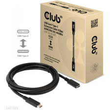 CLUB3D USB 3.0 Type C Hosszabbító Fekete 2m CAC-1529 kábel és adapter