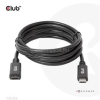 CLUB3D USB Gen1 Type-C Extension Cable 5Gbps 60W(20V/3A) 4K60Hz M/F 2m/6.56ft (CAC-1529)