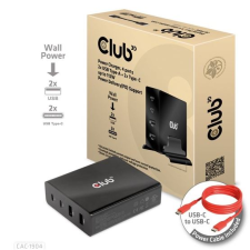 Club 3D Club3D 4 portos 12W USB HUB (CAC-1904) (CAC-1904) hub és switch